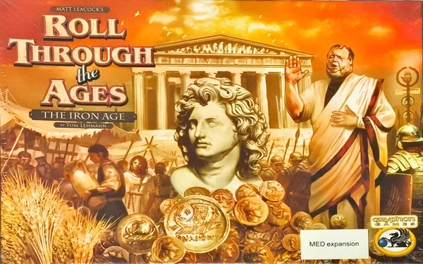 Cover image of Roll Through the Ages: The Iron Age with Mediterranean Expansion board game