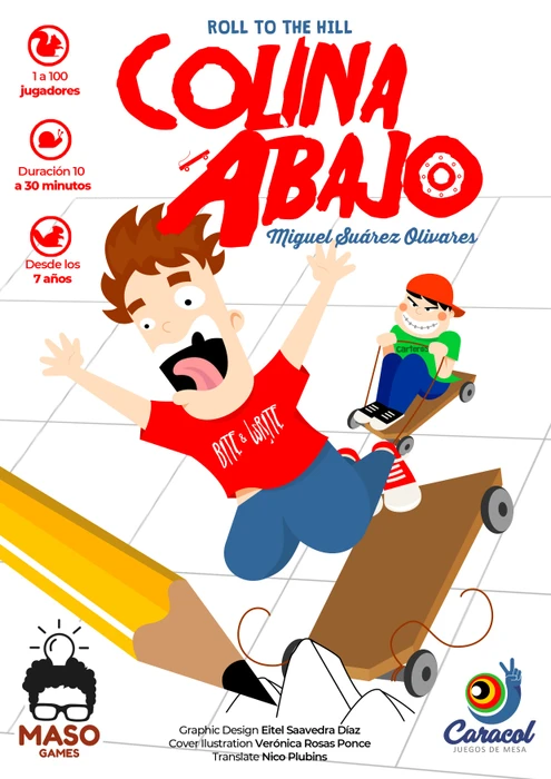 Cover image of Roll to the Hill: Colina Abajo board game