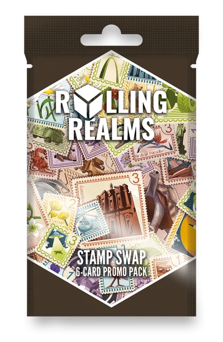 Cover image of Rolling Realms: Stamp Swap Promo Pack board game