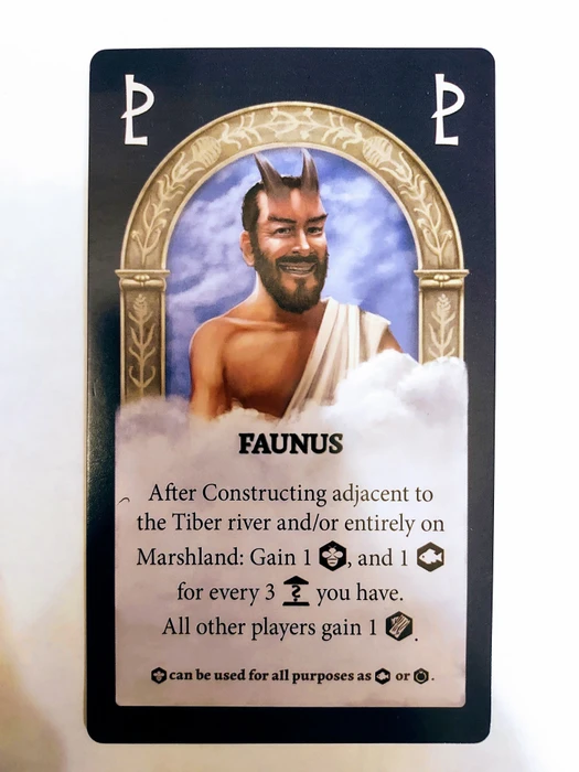 Cover image of Rome & Roll: Gladiators – Faunus Promo Card board game
