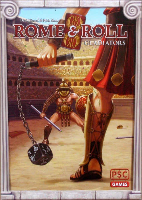 Cover image of Rome & Roll: Gladiators board game