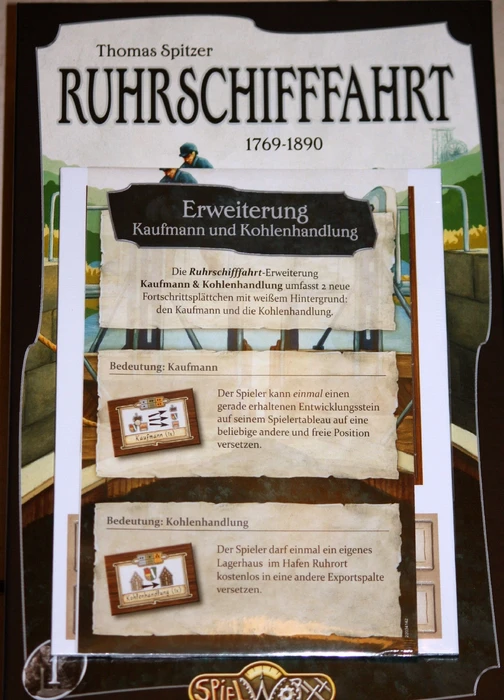 Cover image of Ruhrschifffahrt: Kaufmann und Kohlenhandlung board game