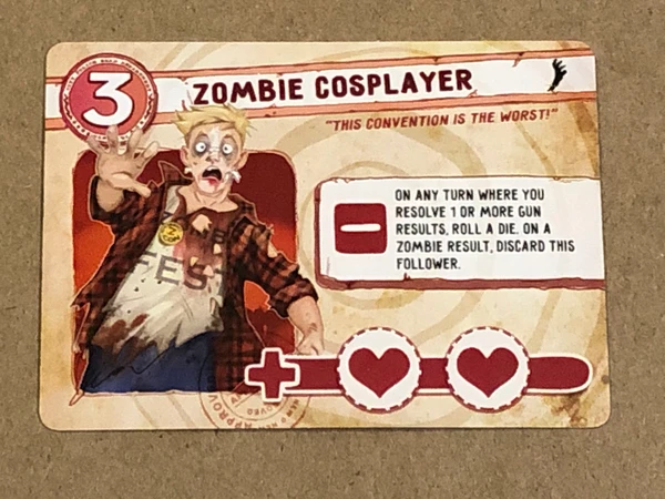 Cover image of Run Fight or Die: Reloaded – Zombie Cosplayer Promo Card board game