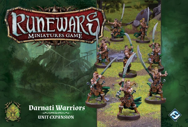 Cover image of Runewars Miniatures Game: Darnati Warriors – Unit Expansion board game