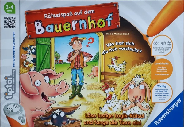 Cover image of Rätselspaß auf dem Bauernhof board game