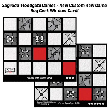 Cover image of Sagrada: Promo 14 – Game Boy Geek 2021 Window Pattern Card board game
