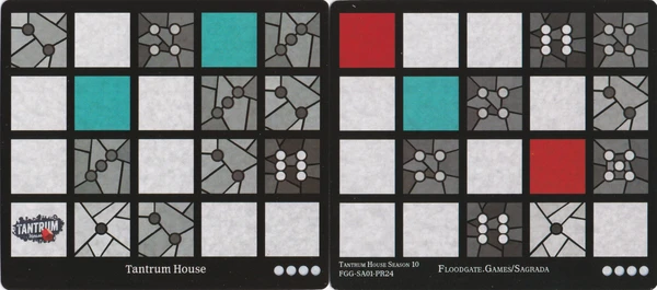 Cover image of Sagrada: Promo 24 – Tantrum House 2024 Window Pattern Card board game