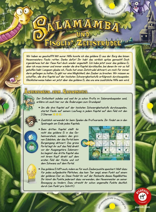 Cover image of Salamamba und Fisolix' Zeitstrudel board game