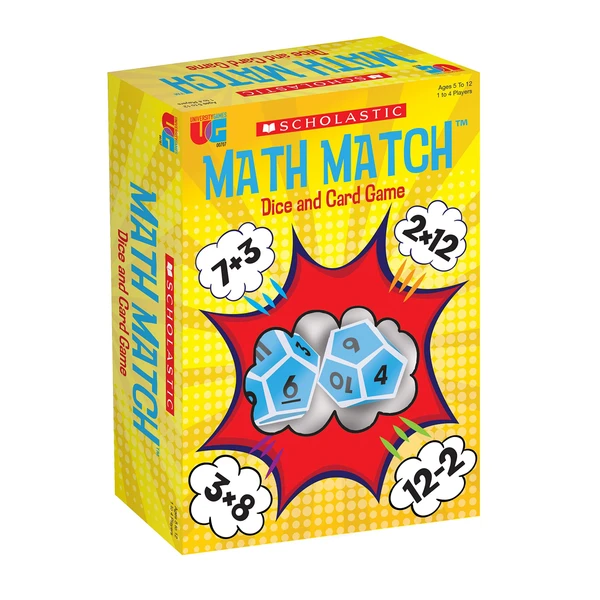 Cover image of Scholastic Math Match Dice and Card Game board game