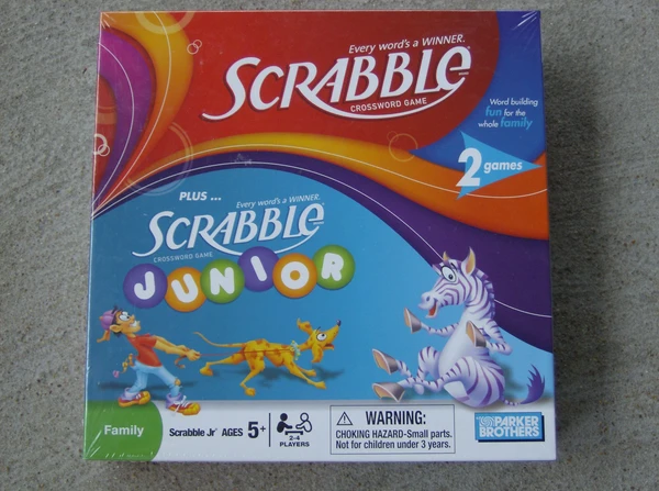 Cover image of Scrabble Plus Scrabble Junior board game