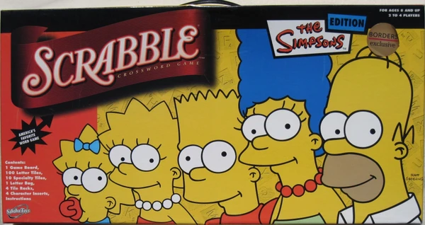 Cover image of Scrabble: The Simpsons Edition board game