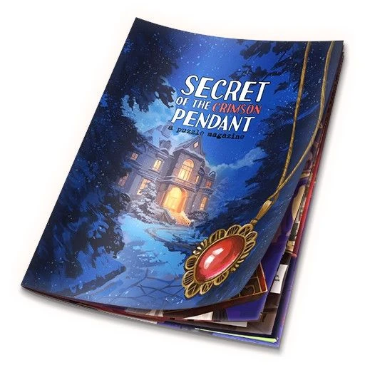 Cover image of Secret of the Crimson Pendant: A Puzzle Magazine board game