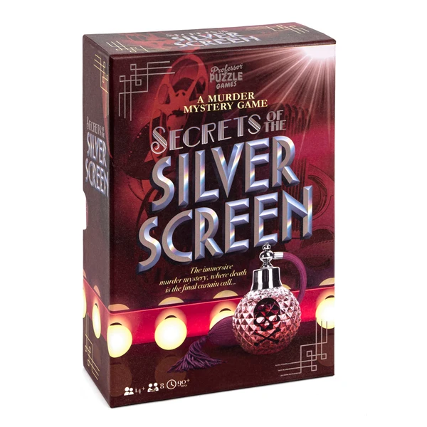 Cover image of Secrets of the Silver Screen: A Murder Mystery Game board game