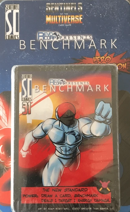 Cover image of Sentinels of the Multiverse: Benchmark Hero Character board game