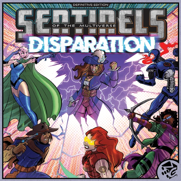 Cover image of Sentinels of the Multiverse: Definitive Edition – Disparation board game