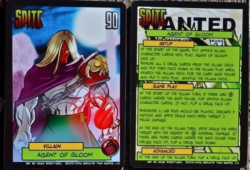 Cover image of Sentinels of the Multiverse: Spite Agent of Gloom Promo Card board game