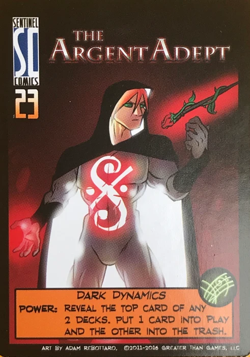 Cover image of Sentinels of the Multiverse: The Argent Adept – Dark Dynamics board game