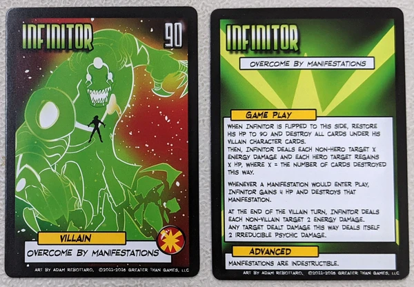 Cover image of Sentinels of the Multiverse: Tormented Ally Infinitor Promo Card board game