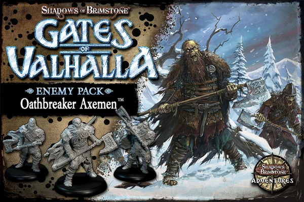 Cover image of Shadows of Brimstone: Gates of Valhalla – Oathbreaker Axemen Enemy Pack board game