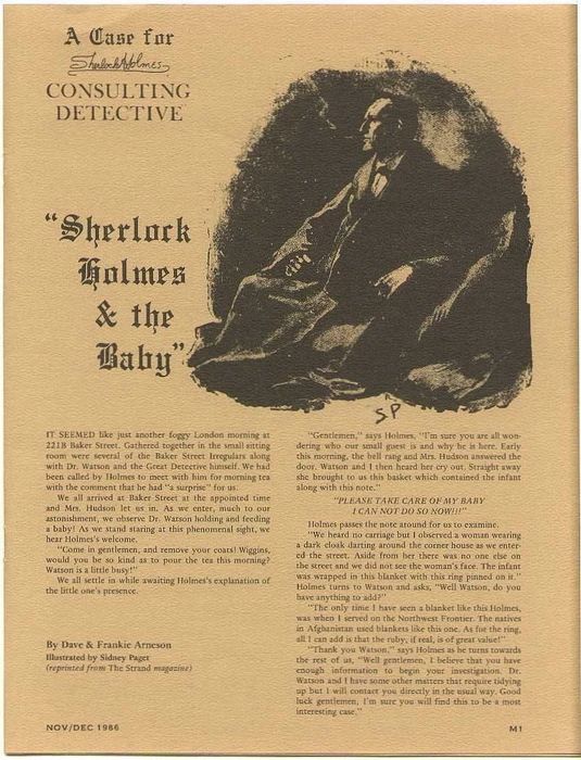 Cover image of Sherlock Holmes Consulting Detective: Sherlock Holmes & The Baby board game