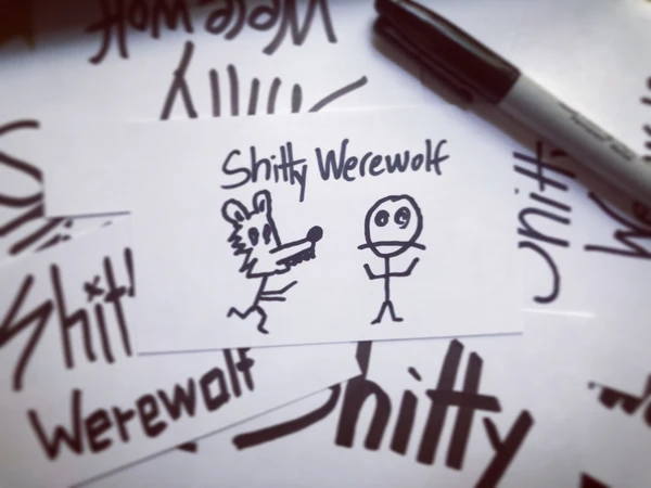Cover image of Shitty Werewolf board game