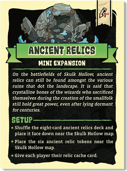 Cover image of Skulk Hollow: Ancient Relics Mini-Expansion board game