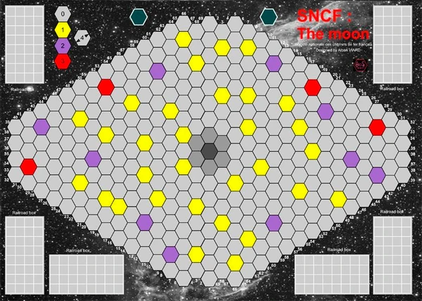 Cover image of SNCF: The Moon/Mars board game