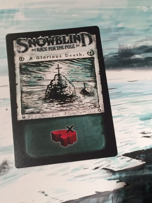 Cover image of Snowblind: Race for the Pole – A Glorious Death Promo Card board game