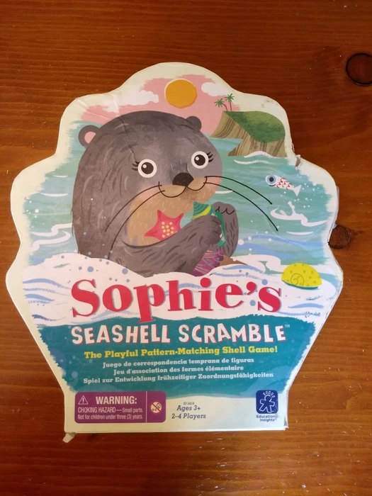 Cover image of Sophie's Seashell Scramble board game