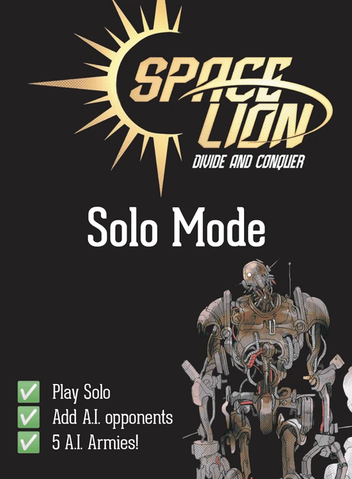 Cover image of Space Lion: Solo Mode Expansion board game