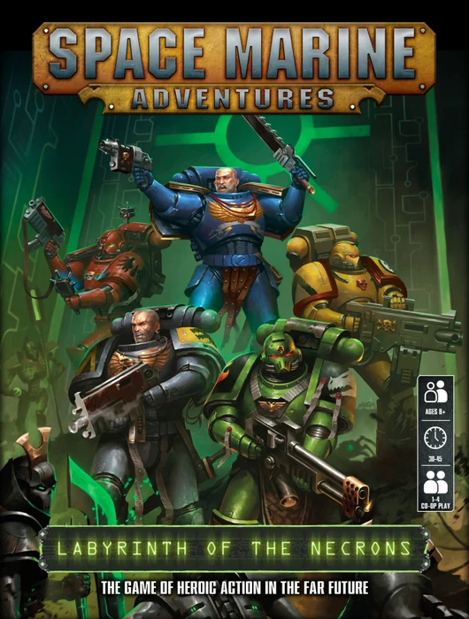 Cover image of Space Marine Adventures: Labyrinth of the Necrons board game