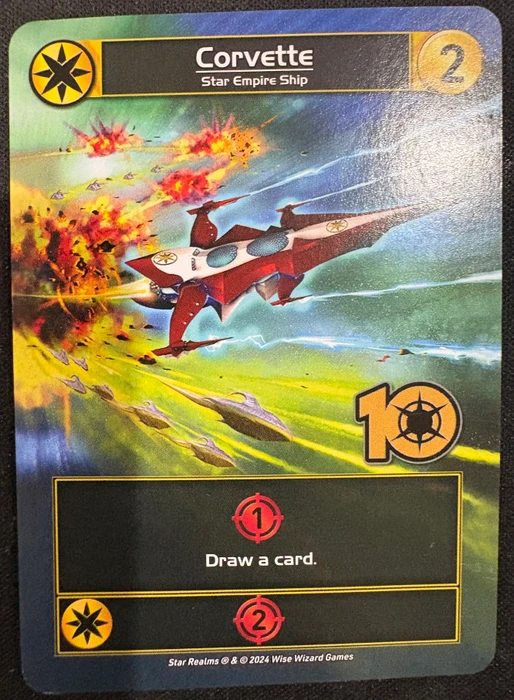 Cover image of Star Realms: Corvette Promo Card 10th Anniversary board game