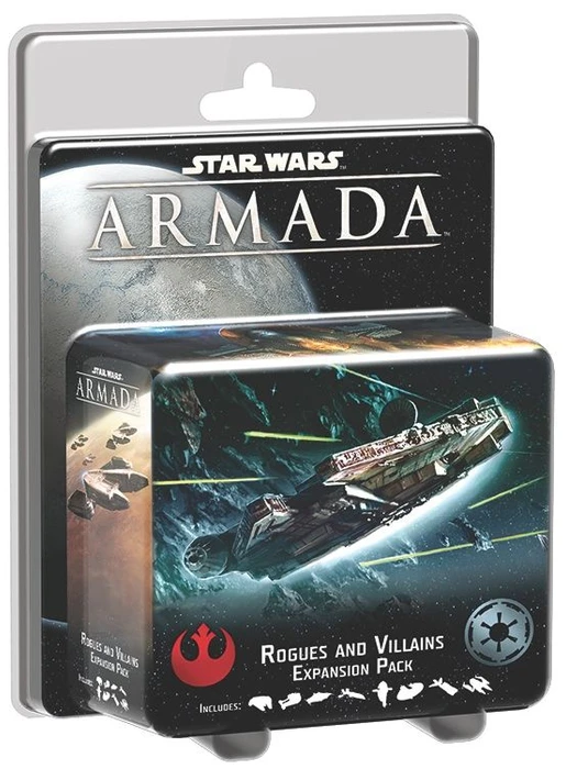 Cover image of Star Wars: Armada – Rogues and Villains Expansion Pack board game