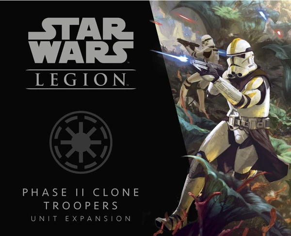 Cover image of Star Wars: Legion – Phase II Clone Troopers Unit Expansion board game
