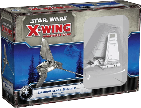 Cover image of Star Wars: X-Wing Miniatures Game – Lambda-class Shuttle Expansion Pack board game