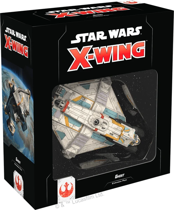 Cover image of Star Wars: X-Wing (Second Edition) – Ghost Expansion Pack board game