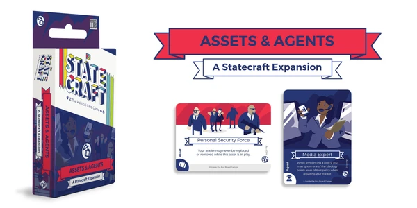 Cover image of Statecraft: The Political Card Game – Assets & Agents board game