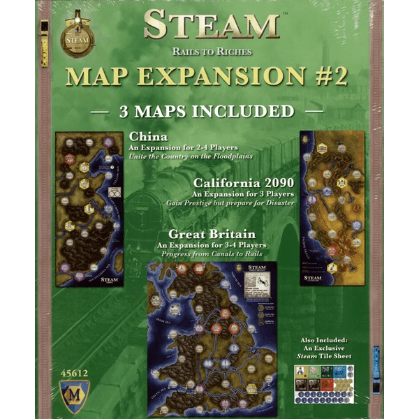 Cover image of Steam: Map Expansion #2 board game