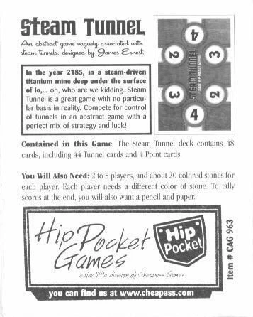 Cover image of Steam Tunnel board game