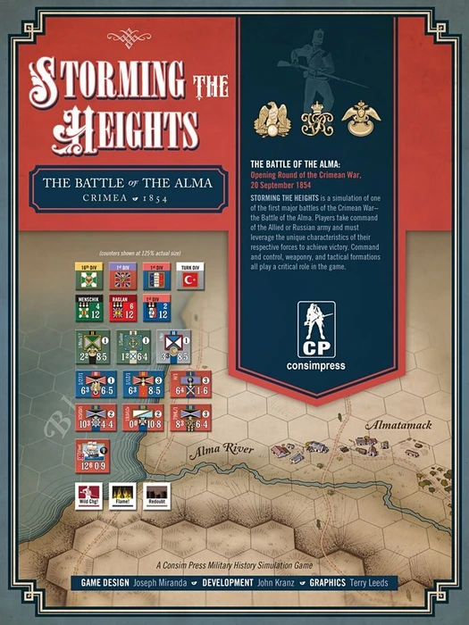 Cover image of Storming the Heights, The Battle of the Alma, Crimea 1854 board game