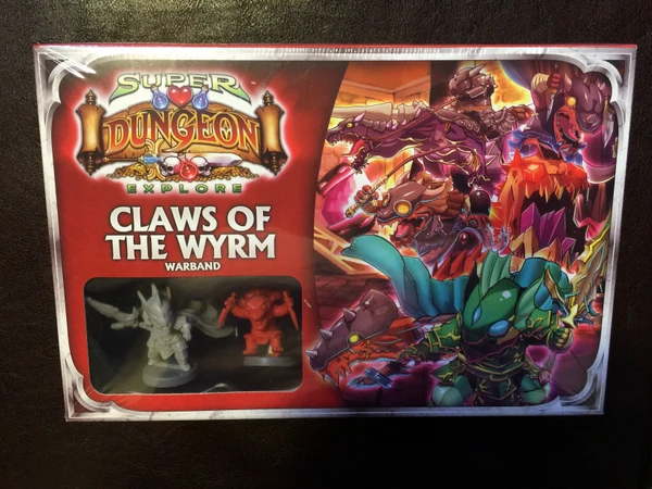 Cover image of Super Dungeon Explore: Claws of the Wyrm Warband board game