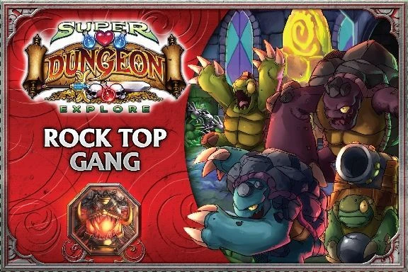 Cover image of Super Dungeon Explore: Rock Top Gang board game