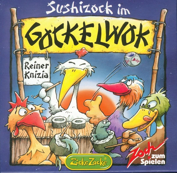 Cover image of Sushizock im Gockelwok board game