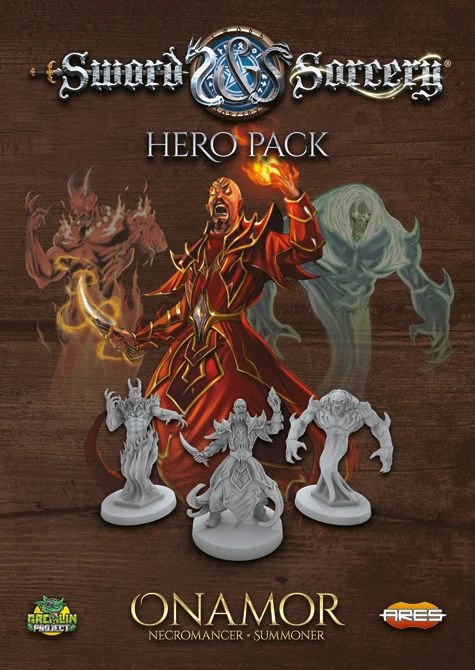 Cover image of Sword & Sorcery: Hero Pack – Onamor the Necromancer/Summoner board game