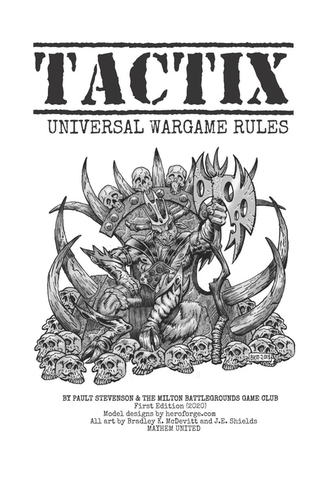 Cover image of TACTIX: Universal Wargame Rules board game