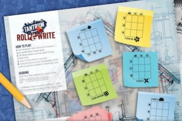 Cover image of Tantrum House Roll & Write board game
