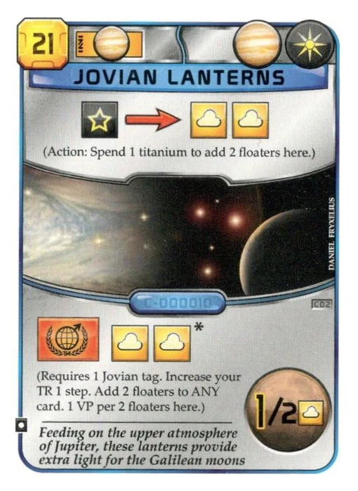 Cover image of Terraforming Mars: Jovian Lanterns Promo Card board game