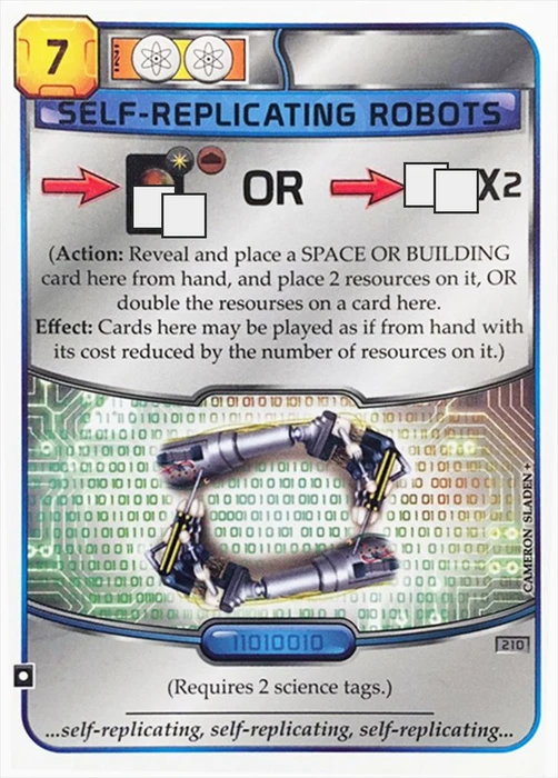 Cover image of Terraforming Mars: Self-Replicating Robots Promo Card board game