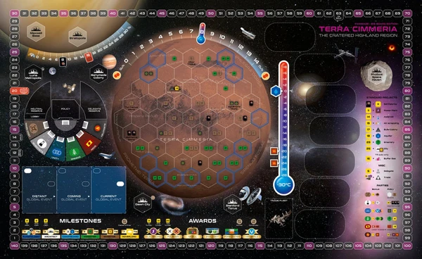 Cover image of Terraforming Mars: Terra Cimmeria – Big Board Edition board game