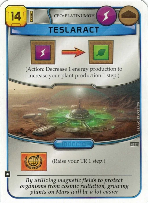Cover image of Terraforming Mars: Teslaract Promo Card board game